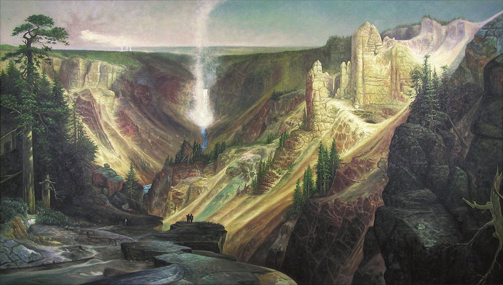 Grand Canyon of Yellowstone painting - Thomas Moran Grand Canyon of Yellowstone art painting